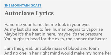 The Mountain Goats – Autoclave Lyrics 